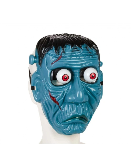 Frankenstein Temalı Sallanan Oynar Gözlü Maske