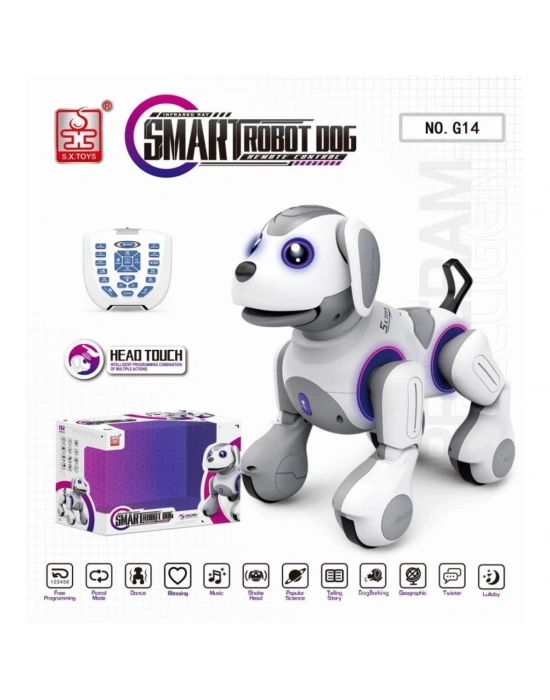 G14 Kumanlı Şarjlı Smart İnteraktif Akıllı Robot Köpek -Vardem Oyuncak
