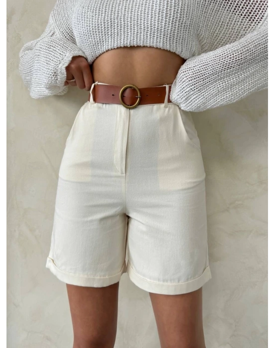 Gabardin kumaş şort