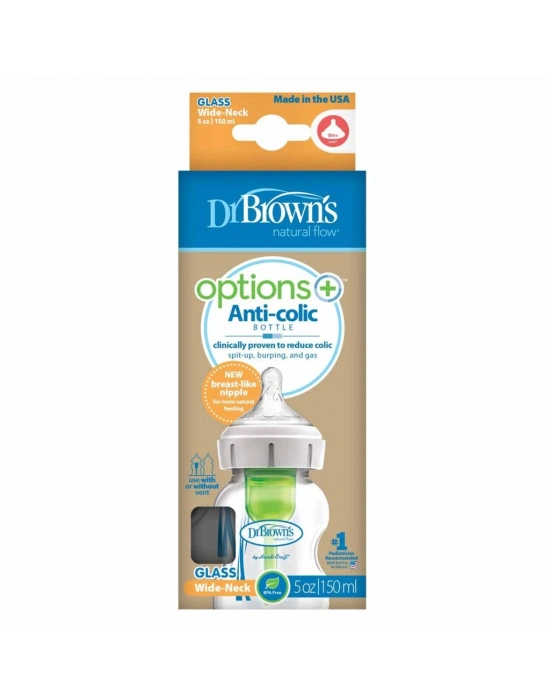 Geniş Ağız Cam Biberon 150 ml (Yeni)