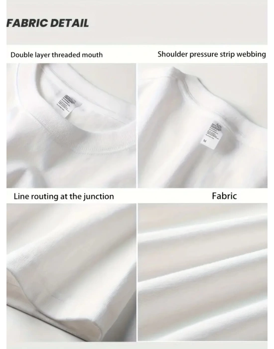 Geniş Kesim Pamuklu Tişört - GANDHI The Project Baskılı, Beyaz, Rahat Kesim, Kısa Kollu, Günlük Kıyafet, Her Gün Giyilebilecek Tişört- Beyaz