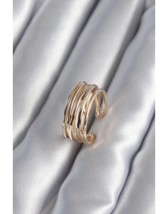 Gold Renk Ayarlanabilir Kadın Yüzük