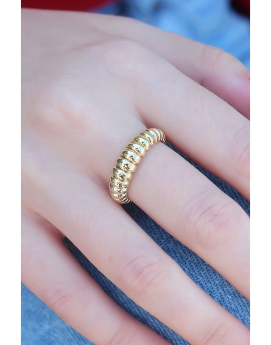 Gold Renk Sarmal Model Kadın Yüzük