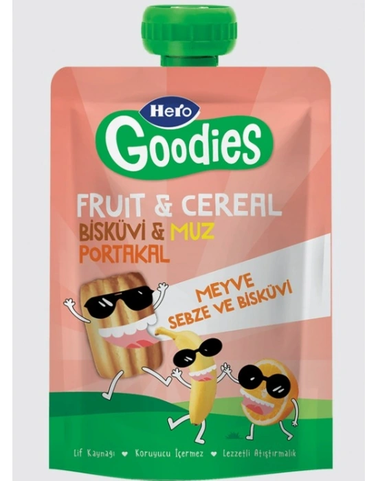 Goodies Muz Portakal Bisküvi Havuç 100 Gr