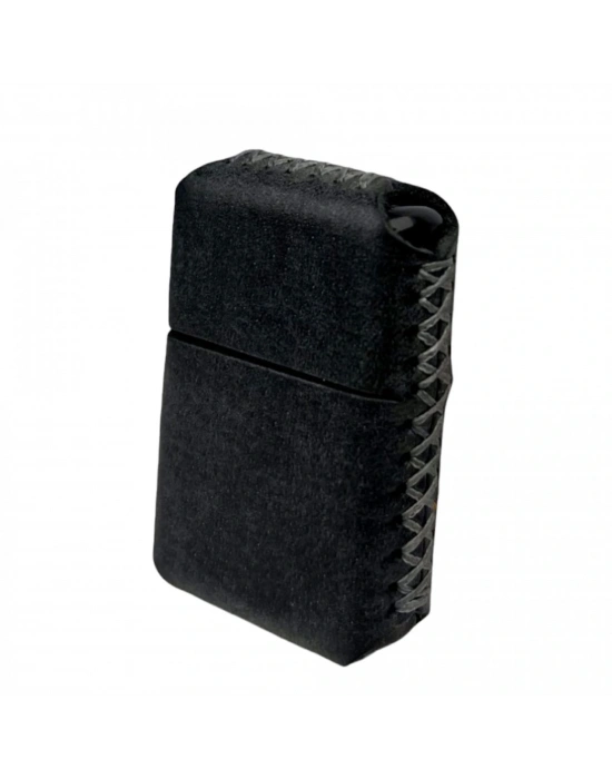 Handmade El Yapımı Hakiki Deri Zippo Modeli Çakmak - AG02001 - Antrasit