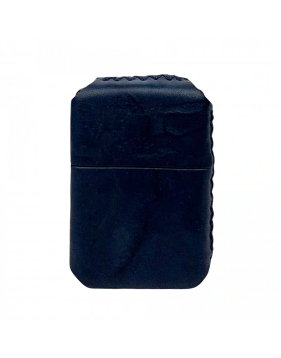Handmade El Yapımı Hakiki Deri Zippo Modeli Çakmak - AG02001 - Lacivert