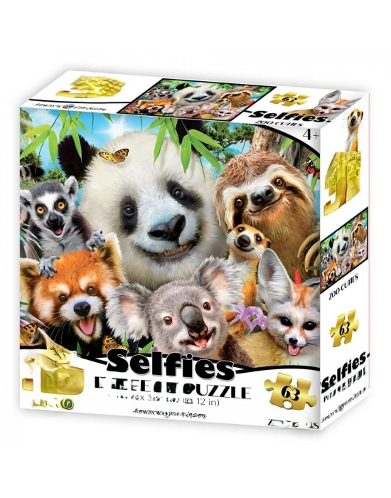 Hayvanat Bahçesi Şirinleri Selfie Puzzle 63 Parça