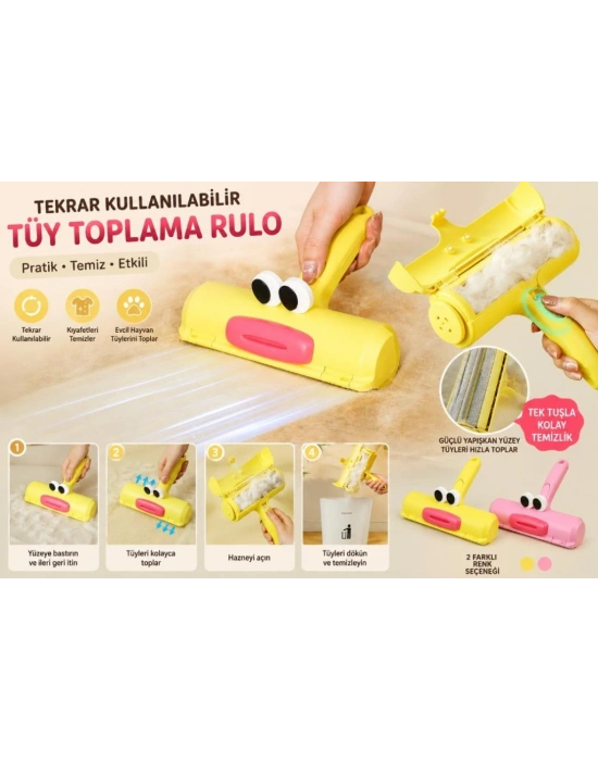 Hazneli Tüy Toplama Rulosu