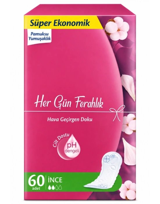 Her Gün Ferahlık Günlük Ped 60lı