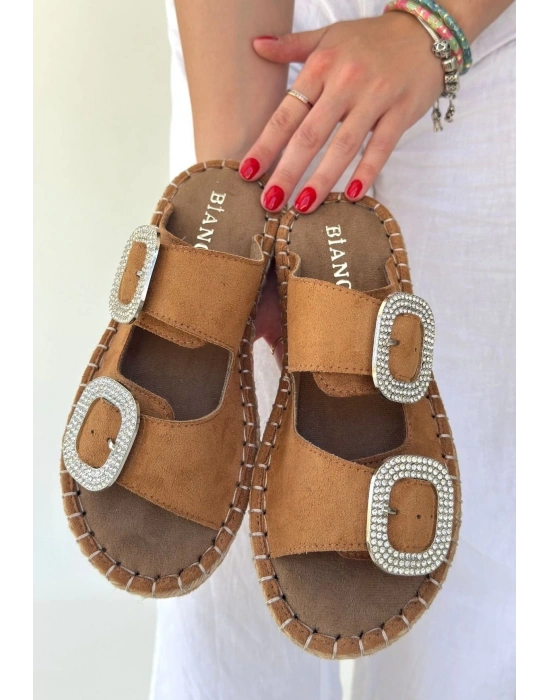 Hertas Vizon Nubuk Tokalı Terlik