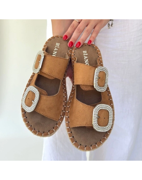 Hertas Vizon Nubuk Tokalı Terlik