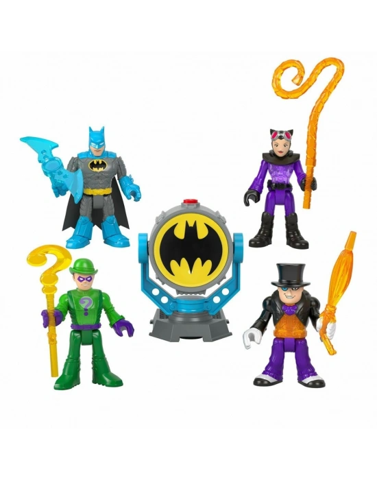 HFD47 Bat-Tech Bat-Signal Figür Seti,  Super Friends