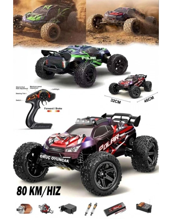 HS10421-HS10422 80KM/H 1:8 ELEKTRİKLİ RC ARABA