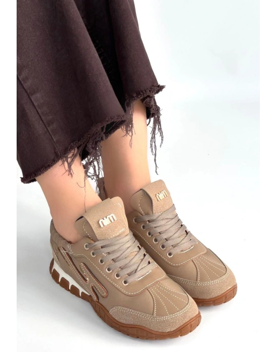 Huer Vizon Nubuk Bağcıklı Spor Ayakkabı