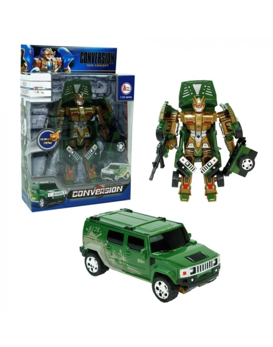 HW-899-1-2-5 KUT. DÖNÜŞEBİLEN ROBOT JEEP 1:24
