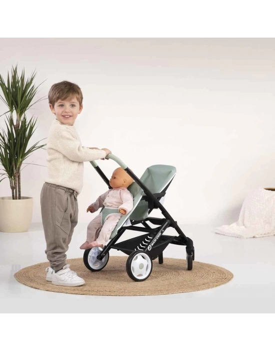 İkiz Oyuncak Bebek Arabası Yeşil