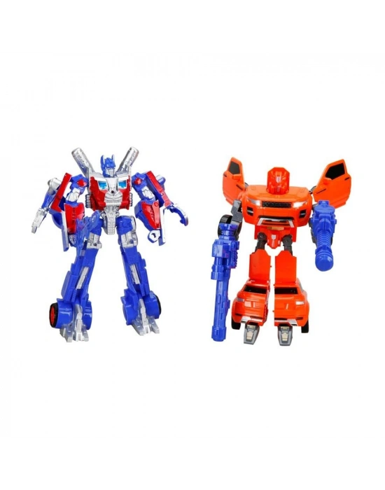 Işıklı 2li  Robot Transformer Dönüşen Araçlar
