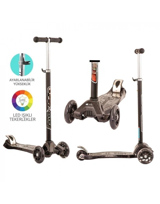 IŞIKLI SCOOTER SİYAH