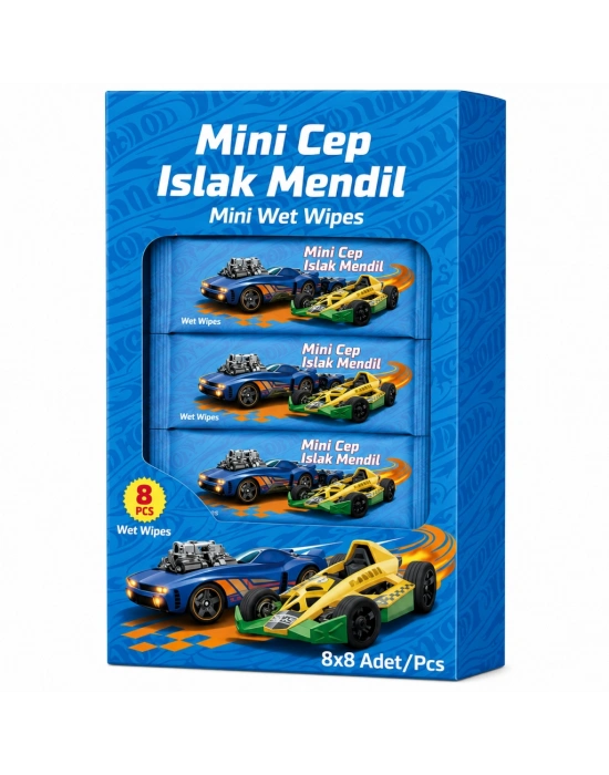 Islak Mini Cep Mendili 8li