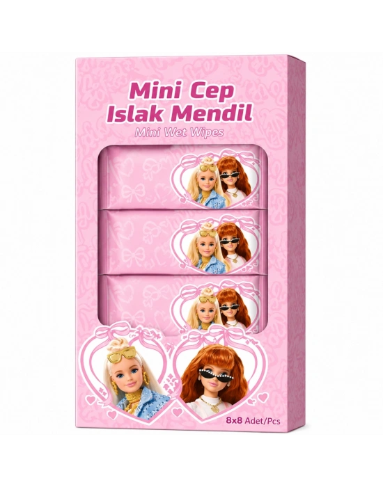 Islak Mini Cep Mendili 8li