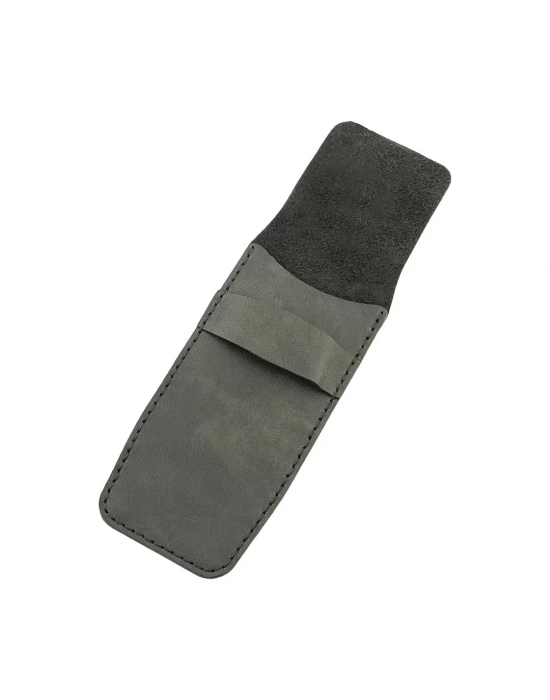 İsme Özel Çok Amaçlı Aksesuar Kılıfı - %100 Rainbow Deri - AK01002 - Antrasit