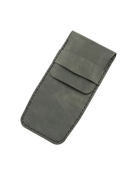 İsme Özel Çok Amaçlı Aksesuar Kılıfı - %100 Rainbow Deri - AK01002 - Antrasit