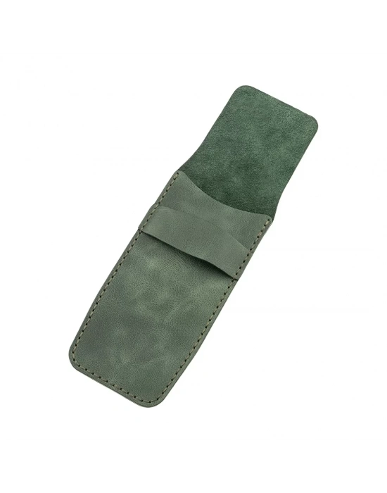 İsme Özel Çok Amaçlı Aksesuar Kılıfı - %100 Rainbow Deri - AK01002 - Haki