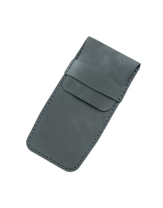 İsme Özel Çok Amaçlı Aksesuar Kılıfı - %100 Rainbow Deri - AK01002 - Lacivert