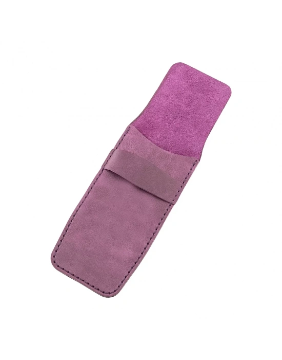 İsme Özel Çok Amaçlı Aksesuar Kılıfı - %100 Rainbow Deri - AK01002 - Mor