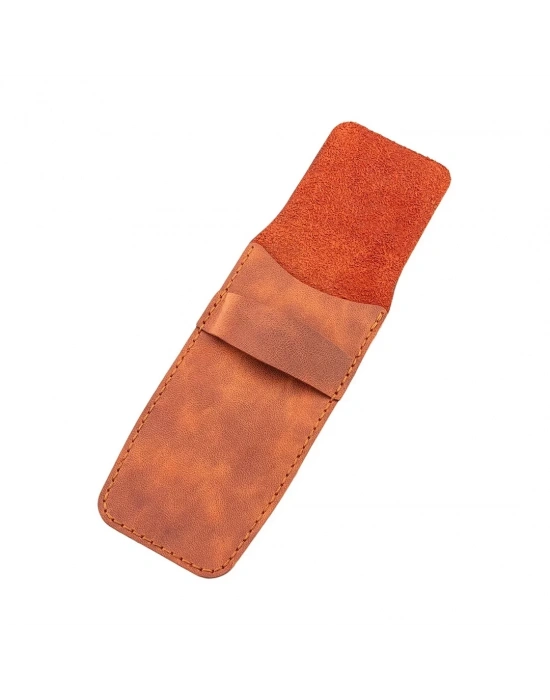 İsme Özel Çok Amaçlı Aksesuar Kılıfı - %100 Rainbow Deri - AK01002 - Tobacco