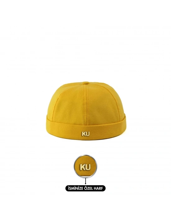 İsme Özel Docker Şapka - AB01008 - Sarı