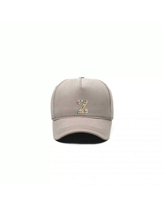 İsme Özel Gabardin Kep Şapka - AB01005 - Bej
