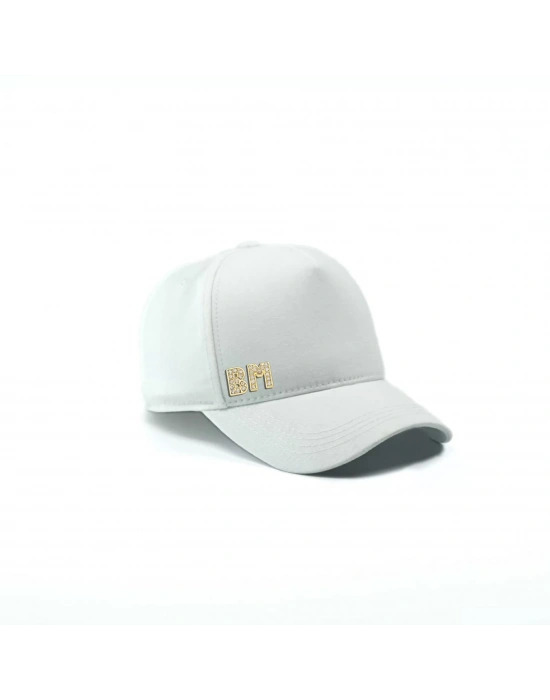 İsme Özel Gabardin Kep Şapka - AB01005 - Beyaz