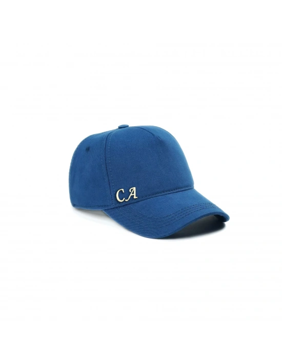 İsme Özel Gabardin Kep Şapka - AB01005 - Saks Mavisi