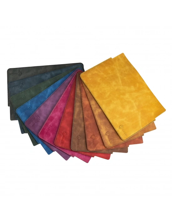 İsme Özel Macbook Kılıfı - %100 Rainbow Deri - ET02002 - Kahverengi