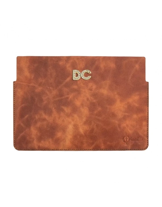 İsme Özel Macbook Kılıfı - %100 Rainbow Deri - ET02002 - Tobacco