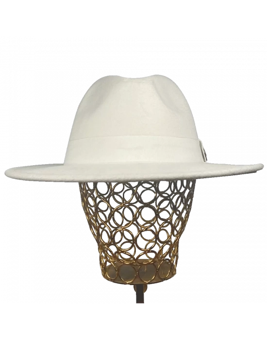 İsme Özel Panama Fötr Şapka - AB01004 - Bej