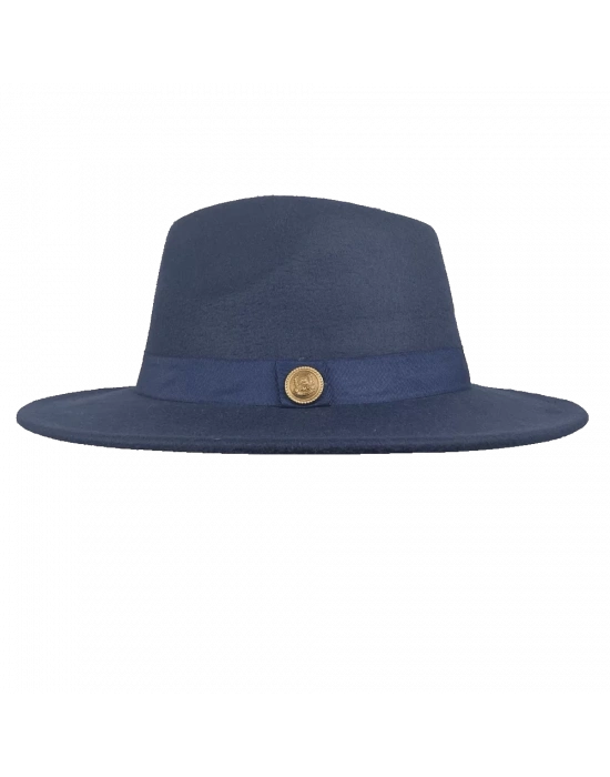 İsme Özel Panama Fötr Şapka - AB01004 - Lacivert