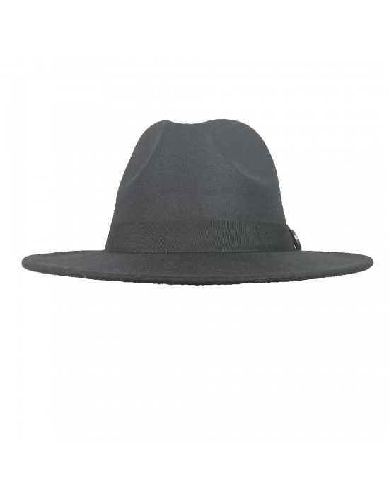 İsme Özel Panama Fötr Şapka - AB01004 - Siyah