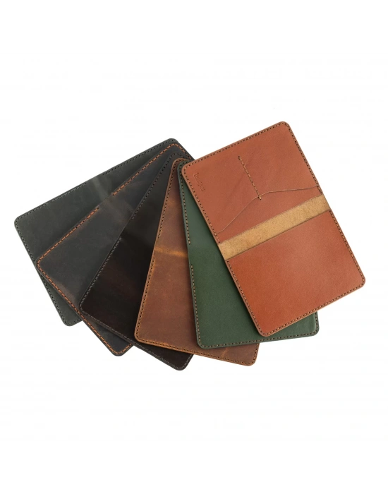 İsme Özel Pasaport Kılıfı - %100 Tiesto Deri - AK02001 - Haki