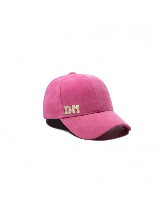 İsme Özel Süet Kep Şapka - AB01013 - Pembe