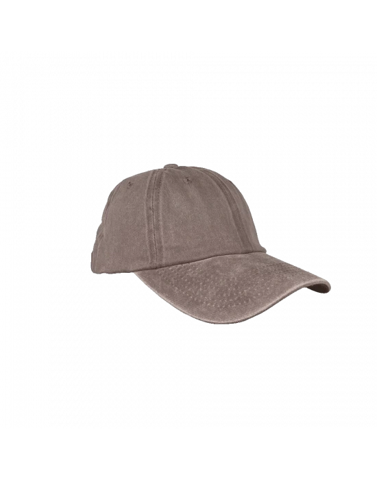 İsme Özel Yıkamalı Kep Şapka - AB01010 - Kül Rengi