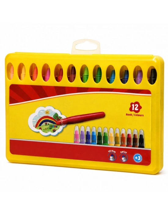 Jel Crayon 12 Renk PP Box