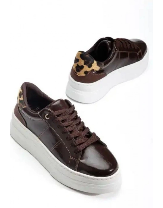 Jetan Kahverengi Rugan Bağcıklı Spor Ayakkabı