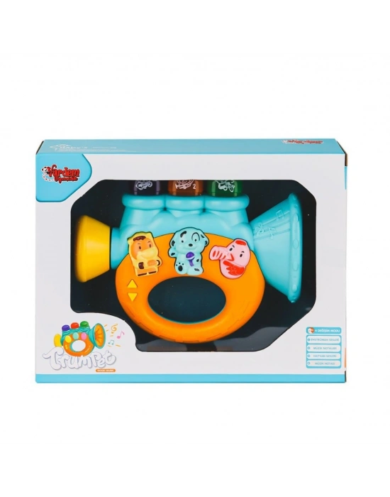 JLG-855-37A Işıklı ve Müzikli Trompet Bebek Pianosu -Vardem Oyuncak