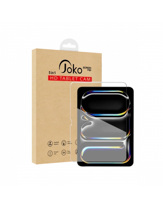 Joko Apple iPad Pro 13 (2024) HD Tablet Cam Ekran Koruyucu - Şeffaf