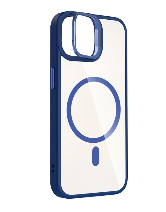 Joko Apple iPhone 11 Remim Lensli Magsafe Standlı Kapak - Lacivert