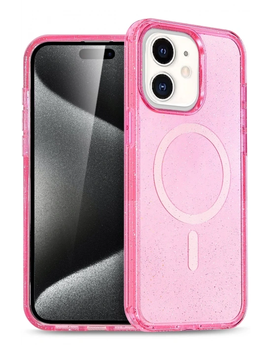 Joko Apple iPhone 12 Star Magsafe Kapak - Pembe