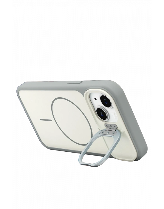 Joko Apple iPhone 14 Pale Magsafe Standlı Kapak - Beyaz