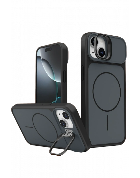Joko Apple iPhone 14 Pale Magsafe Standlı Kapak- Siyah